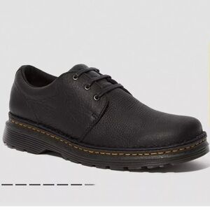 Dr Martens Unisex Black Leather Hazeldon Grizzly Shoes Sz M -7  W -8